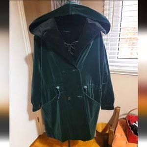 Vintage 1980 Braemar by Jeremy Scott velvet jacket green